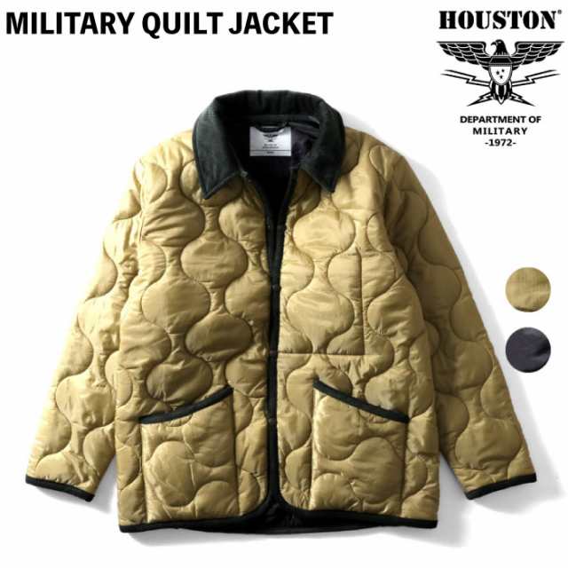 【SALE★50％OFF】Houston ヒューストン ミリタリーキルティングジャケット アウター メンズ ミリタリー 保温 中綿 ひょうたん型キルト アウトドア アメカジ カジュアル タウンユース ストリート 上着 51421の通販は 7,590円