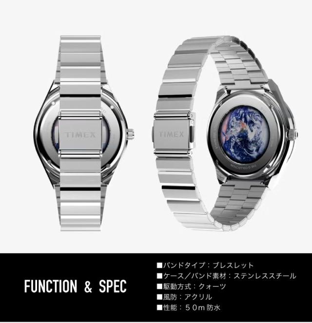 TIMEX タイメックス Q TIMEX x NASA コラボ 腕時計 クォーツ アナログウォッチ 50m防水 アポロ17号 ナサ 万能 ウォッチ エレガント 紳士 冠婚葬祭 メンズ レディース ギフト プレゼント 定番 TW2Y56700_5