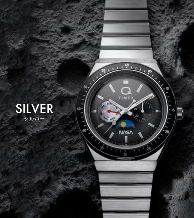 TIMEX タイメックス Q TIMEX x NASA コラボ 腕時計 クォーツ アナログウォッチ 50m防水 アポロ17号 ナサ 万能 ウォッチ エレガント 紳士 冠婚葬祭 メンズ レディース ギフト プレゼント 定番 TW2Y56700_6