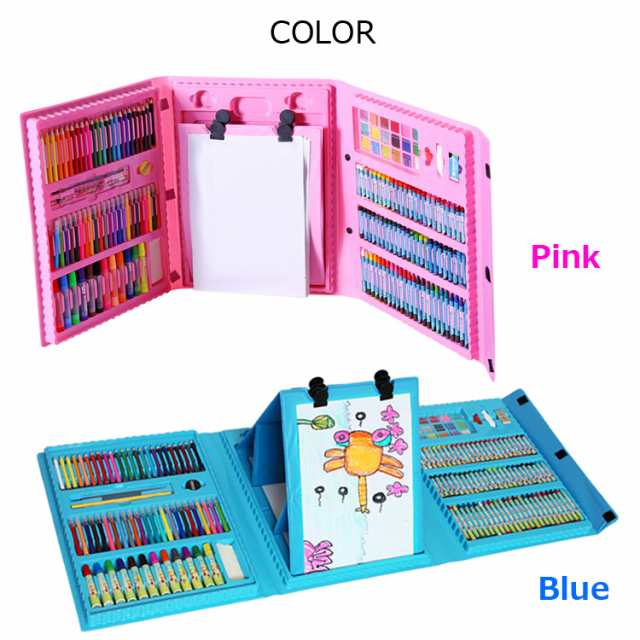 お絵描きセット 色鉛筆 水彩色鉛筆 クレヨン 絵具 文房具セット