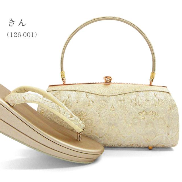 草履バッグセット 留袖 草履 バッグ セット バッグセット 草履バッグ ローブデコルテ ふくれ織り 礼装 黒留袖 M L LL サイズ フリーサイズ 小さいサイズ 大きいサイズ ゴールド シルバー 金 銀 結婚式 披露宴 入学式 卒業式 お宮参り フォーマル_6