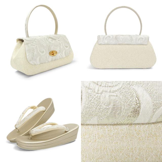 草履バッグセット 留袖 草履 バッグ セット バッグセット 草履バッグ ローブデコルテ ふくれ織り 礼装 黒留袖 S M L LL 3L サイズ フリーサイズ 小さいサイズ 大きいサイズ ゴールド シルバー 金 銀 結婚式 披露宴 入学式 卒業式 お宮参り フォーマル_10