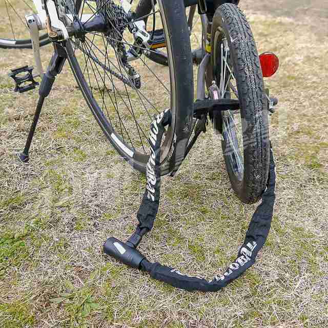 自転車 鍵 カギ ロック チェーンロック 軽量 コンパクト仕様 頑丈