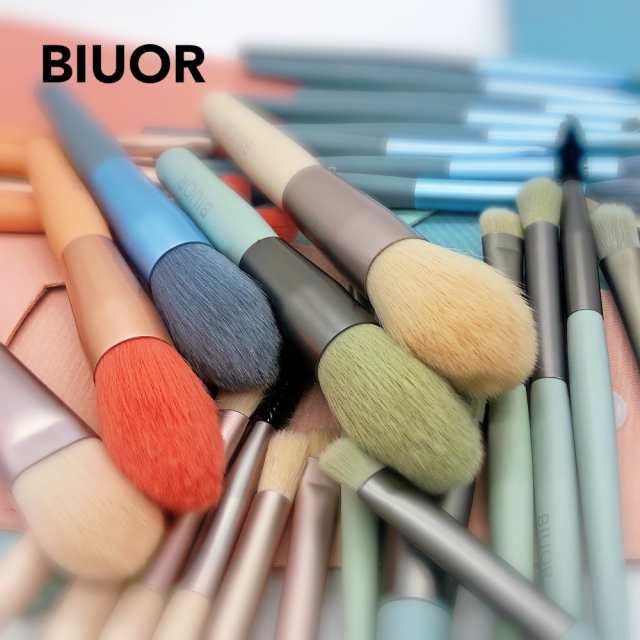 BIUOR 8本メイクブラシ セット ミニ 化粧ブラシ 高級タクロン 超柔らかい 専用ポーチ付 かわいい 携帯用 収納 プレゼントSHINE シリーズ  の通販はau PAY マーケット - BIUOR