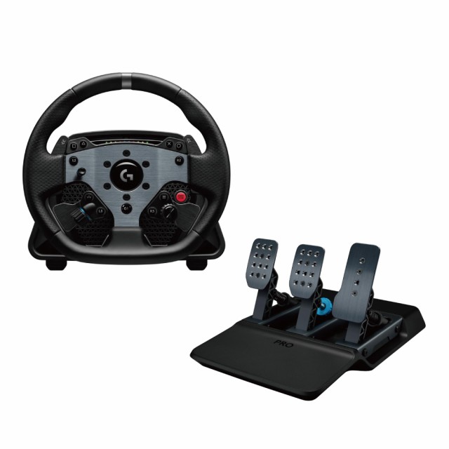 Logitech ロジテック PRO RACING WHEEL + PRO RACING PEDALS レーシングホイール ロードセルブレーキ搭載 PC 対応 1年保証 輸入品