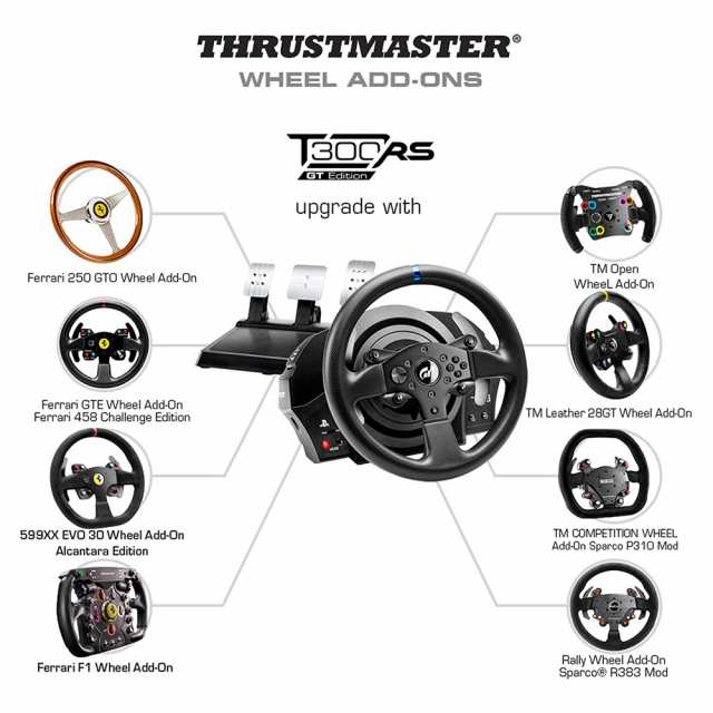 Thrustmaster スラストマスター T300RS GT Edition レーシングホイール ステアリングコントローラー  PS5/PS4/PS3/PC対応 1年保証 輸入品｜au PAY マーケット