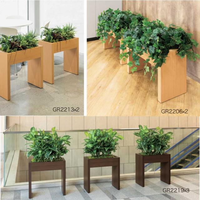 ボックスパーテーション パーテーション フェイクグリーン 人工観葉植物 600×820×500 【正規代理店】 ベルク グリーンパーテーション 間仕切り 人工植物 人工樹木 造花 空間演出 オフィス クリニック エントランス 店舗 受付 インテリア 国産 屋内用 BELK GreenMode GR2207_4