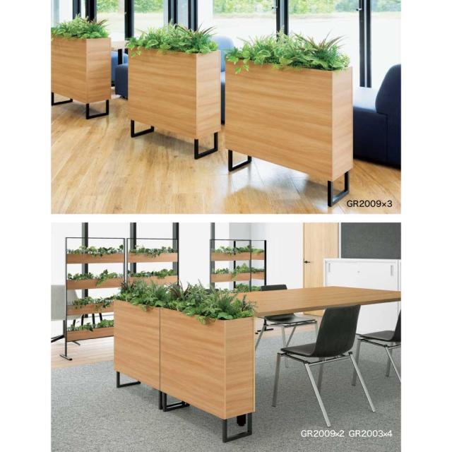 BOXプランター パーテーション フェイクグリーン 人工観葉植物 850x950x400 グリーンパーテーション 【正規代理店】 ベルク 間仕切り 人工植物 人工樹木 造花 空間演出 オフィス クリニック エントランス 店舗 受付 インテリア 国産 屋内用 BELK GreenMode GR2010_6