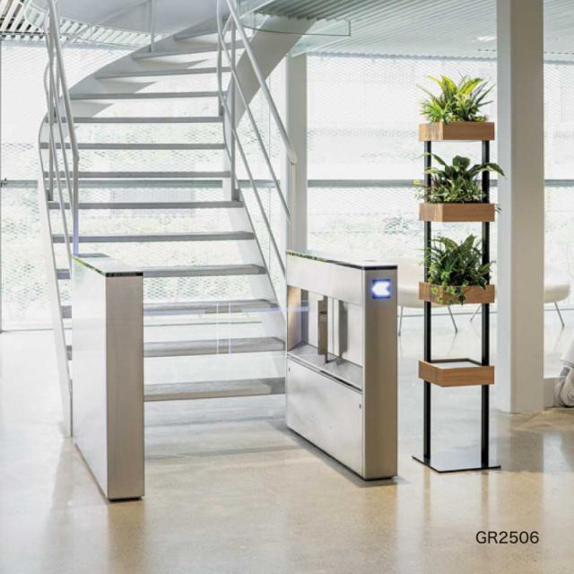 装飾プランター パーテーション フェイクグリーン 人工観葉植物 400×1400×400 【正規代理店】 ベルク キューブ 4本のアイアン脚 間仕切り 人工樹木 造花 空間演出 オフィス クリニック エントランス 店舗 受付 インテリア 国産 屋内用 BELK GreenMode GR2524_4
