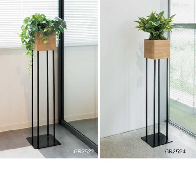 装飾プランター パーテーション フェイクグリーン 人工観葉植物 350×1300×350 【正規代理店】 ベルク キューブ 4本のアイアン脚 間仕切り 人工樹木 造花 空間演出 オフィス クリニック エントランス 店舗 受付 インテリア 国産 屋内用 BELK GreenMode GR2528_3