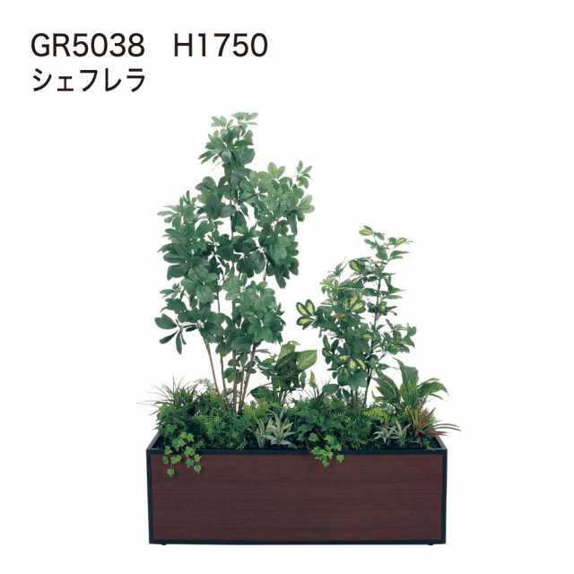 【正規代理店】BELK GreenMode ベルク グリーンモード 寄せ植えプランター GR5038 連接樹木 シェフレラ 人工観葉植物 国産｜au  PAY マーケット