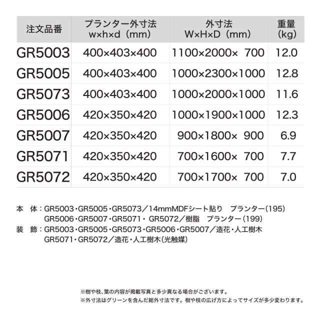 【正規代理店】BELK GreenMode(グリーンモード) ベルク 樹木プランター GR5002 ウンベラータ 850×1900×850