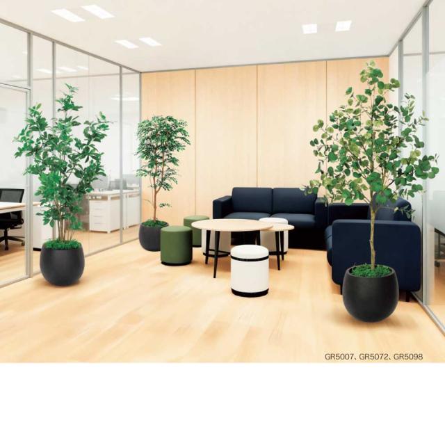 樹木プランター パーテーション フェイクグリーン 人工観葉植物 900×1900×900 【正規代理店】 ベルク 四角形 間仕切り フィカスベンジャミン 人工樹木 造花 空間演出 オフィス クリニック エントランス ロビ 店舗 受付 インテリア 国産 屋内用 BELK GreenMode GR5110_4