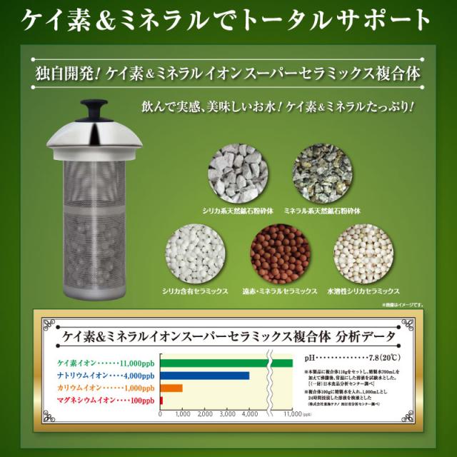 ケイ素水ステンレスケトル TOA-FDSI 0.7L 日本製 天然鉱石 セラミックボール イオン ミネラル