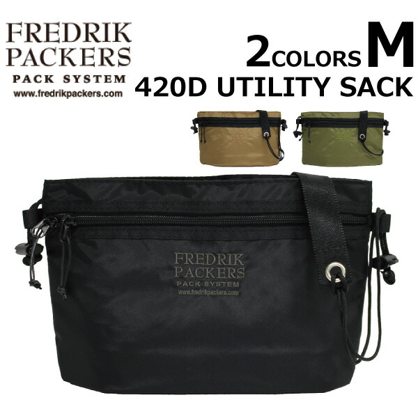 FREDRIK PACKERS フレドリックパッカーズ 420D UTILITY SACK M ユーティリティ サック ショルダーバッグ サコッシュ メンズ A6 プレゼント ギフト 通勤 通学 送料無料 の通販は 6,050円