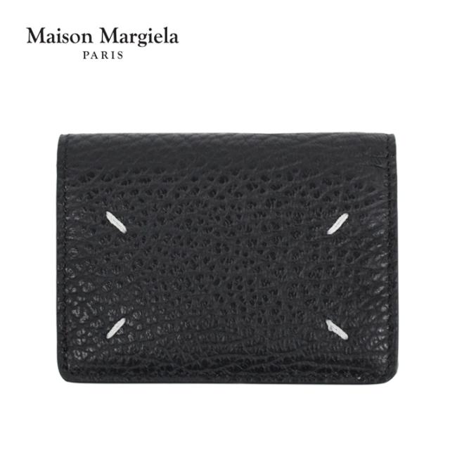 Maison Margiela メゾン マルジェラ Three Fold Wallet スリー フォールド ウォレット 財布 三つ折り 小銭入れ コインケース メンズ レディース ブラック レザー 本革 S36UI0416 P4455 T8013 コンパクト おしゃれ プレゼント ギフト 通勤 通学 送料無料の通販は