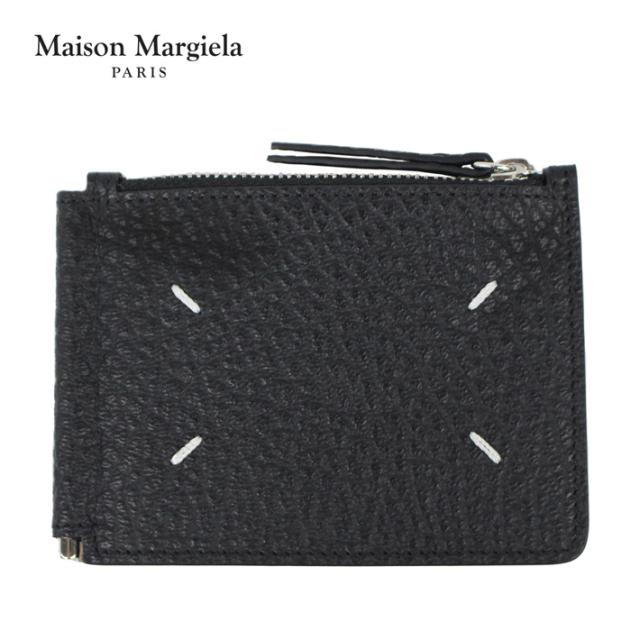 Maison Margiela メゾン マルジェラ BI FORD マネー クリップ ウォレット メンズ レディース ブラック 財布 二つ折り エンボス レザー 本革 コインケース 小銭入れ SA1UI0022 P4455 T8013 プレゼント ギフト 通勤 通学 送料無料の通販は