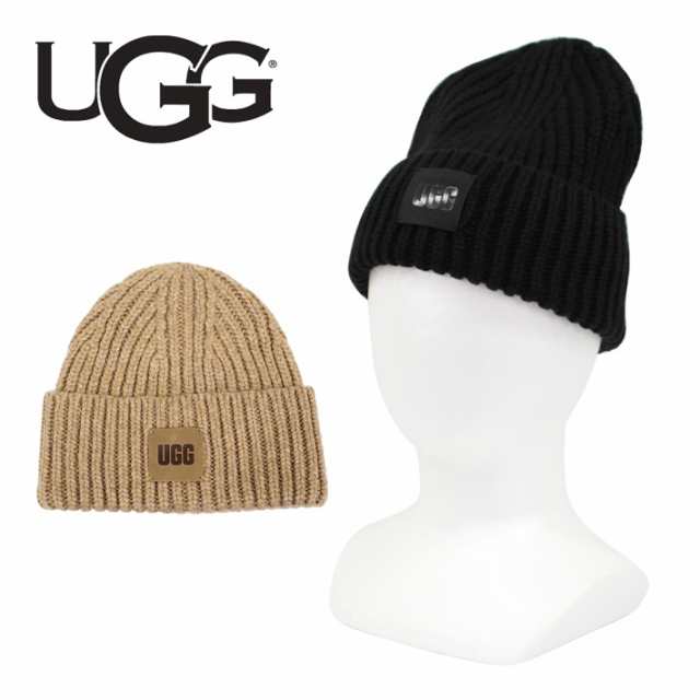 UGG アグ ニット帽 ブラック 黒スポーツ/アウトドア