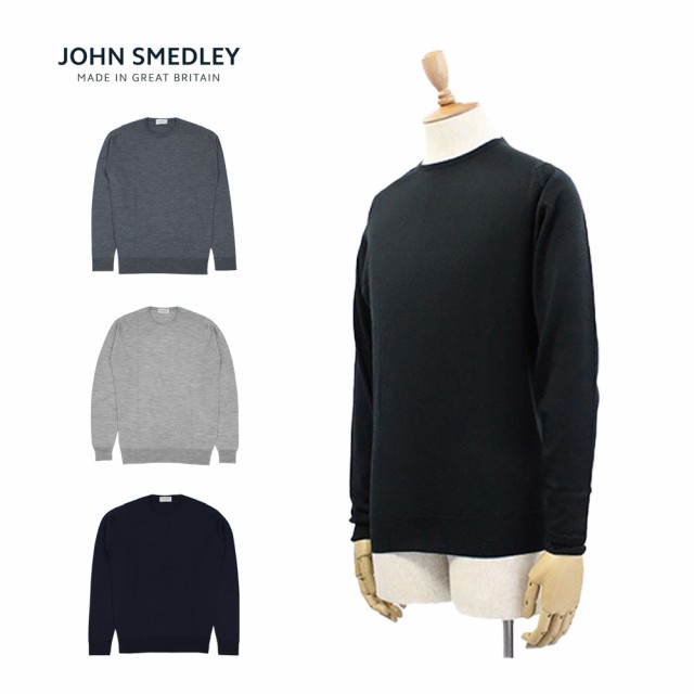 JOHN SMEDLEY ジョン スメドレー ジョンスメドレー LUNDY ランディ30ゲージ クルーネック スタンダードフィット ニット メンズ プレゼン