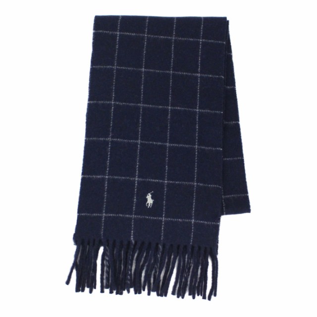 POLO RALPH LAUREN ポロ ラルフローレン REVERSIBLE WINDOWPANE SCARF リバーシブル ウィンドウペン スカーフ マフラー スカーフ ストー