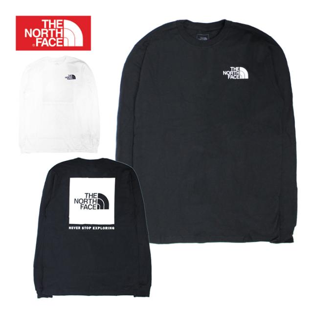 THE NORTH FACE ザ ノースフェイスM L/S BOX NSE TEE ロングスリーブボックスT SE TEE Tシャツ ボックスロゴ Tシャツ ロンT 長袖 ロゴ プリント メンズ ブラック ホワイト プレゼント ギフト 通勤 通学の通販は