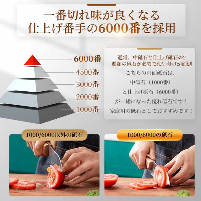 砥石 研ぎ石 両面砥石 包丁研ぎ器 #1000/#6000 包丁研ぎ 包丁砥石 仕上げ補助具 面直し 5点セット 高級竹台座セット 中砥石 包丁の通販はau  PAY マーケット - KANKISHI