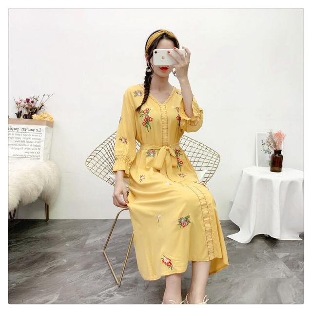 ワンピース 清純 夏ワンピース 女子力ｕｐ 薄手 ワンピース フレア ジュアル 旅行 春服 レディースロングワンピーストップス ラインシンの通販はau Pay マーケット Minimini Beautybase