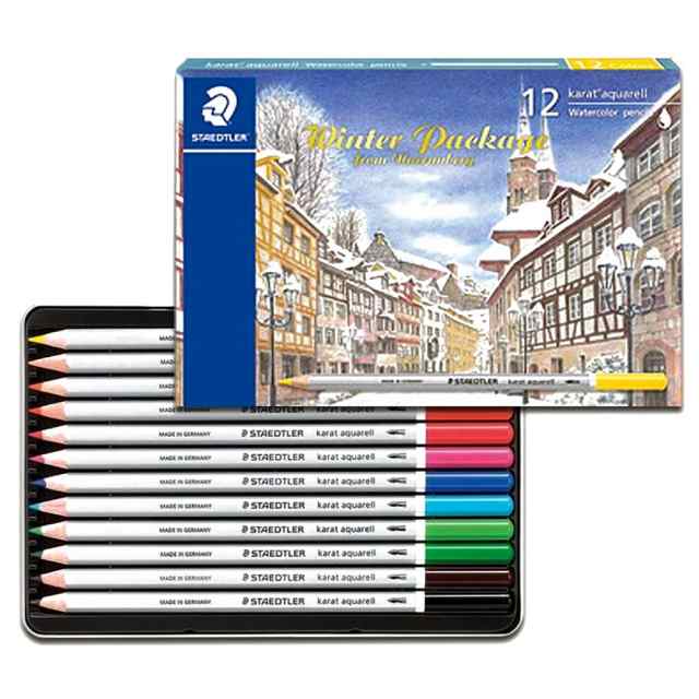 STAEDTLER ステッドラー カラト アクェレル水彩色鉛筆 12色セット