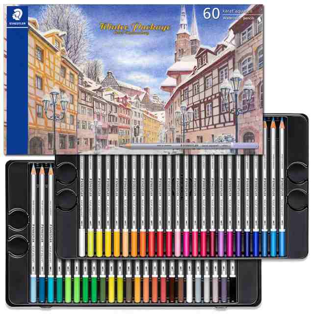 STAEDTLER ステッドラー カラト アクェレル水彩色鉛筆 60色セット