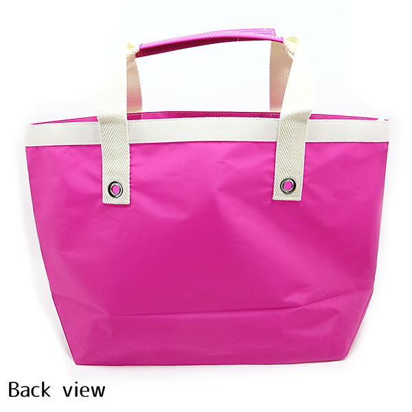 JIB ファスナー無しトートバッグ Mサイズ TM ピンク×アイボリー ベルト