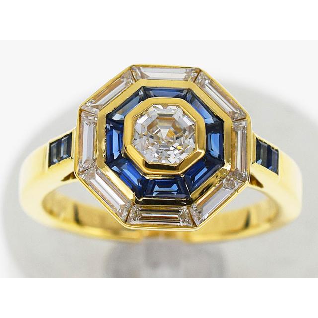 Mellerio Dits Meller メレリオ ディ メレー サファイア ダイヤモンド D0 35 0 98ct リング 750 K18 Yg イエローゴールド 日本サイズの通販はau Pay マーケット Azabu Vintage