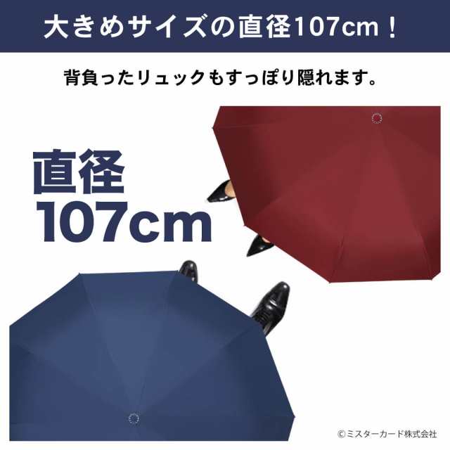 LEDライト 折りたたみ傘 LED付き傘 ライト付き傘 自動開閉 10本骨