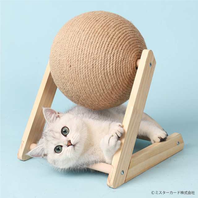 猫しか勝たんで放送！】 回転式 猫用 爪研ぎ バリたま 交換用ボール