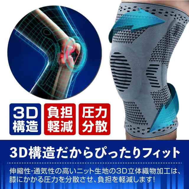 膝サポーター 膝痛 膝 保護 痛み 軽減 ズレ防止 シリコン スポーツ ランニング マラソン 登山 ゴルフ バレーボール 高齢者の通販はau PAY  マーケット ZuttoNEZutto au PAY マーケット－通販サイト