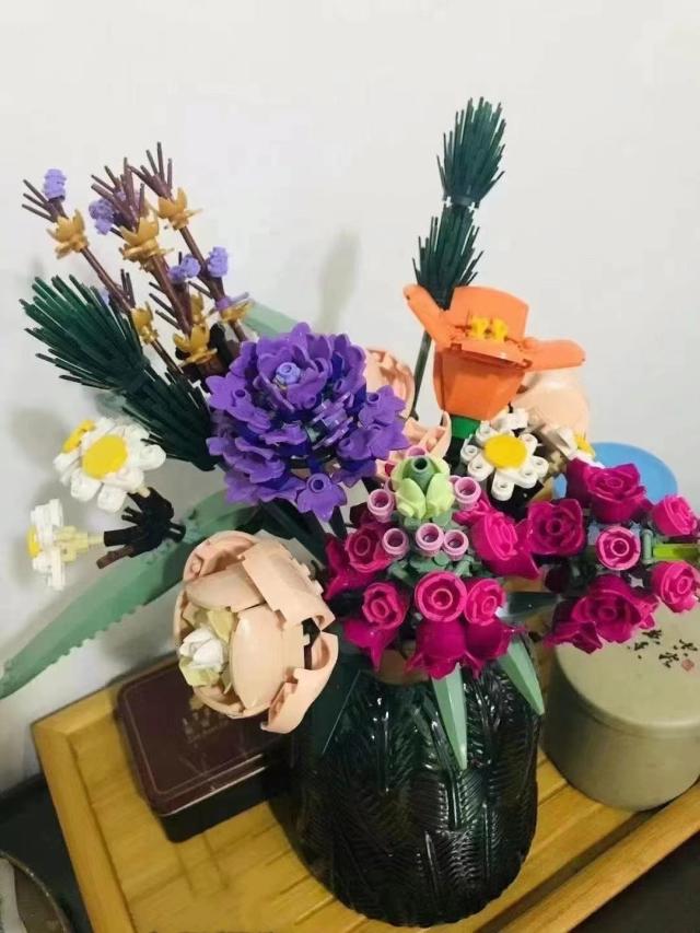 短納期 レゴ互換 プリザーブドフラワー ブロック Lego エキスパート 枯れない花 フラワー フラワーブーケ 花束 母の日 カップル ギフの通販はau Pay マーケット エミル