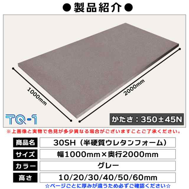 非売品 半硬質ウレタンフォーム 30SH 厚み３０mm １０００×２０００ｍｍ ウレタンスポンジ 日本製 工場直売 ウレタン スポンジ 
