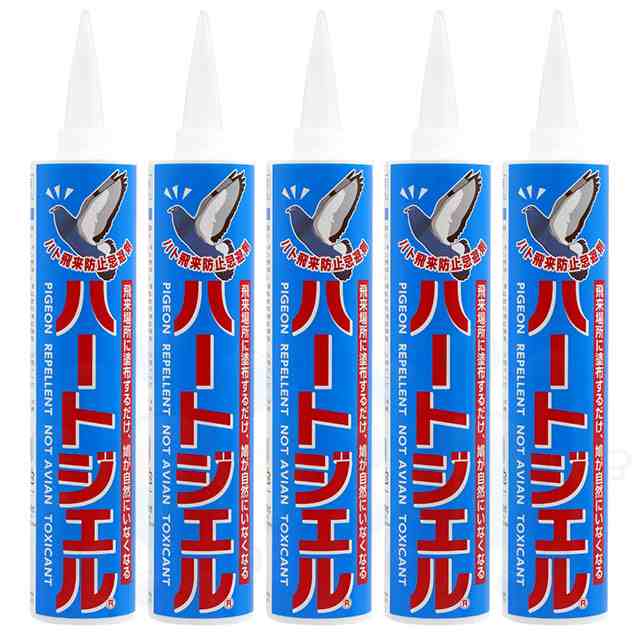 ハト カラス忌避剤 ハートジェル 285g×5本 鳩 烏を傷つけずに追い払います