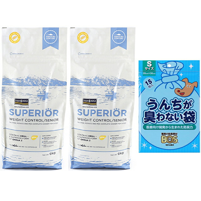 フィッシュ4 ドッグ スーペリア ウェイトコントロール 12kg（6kg