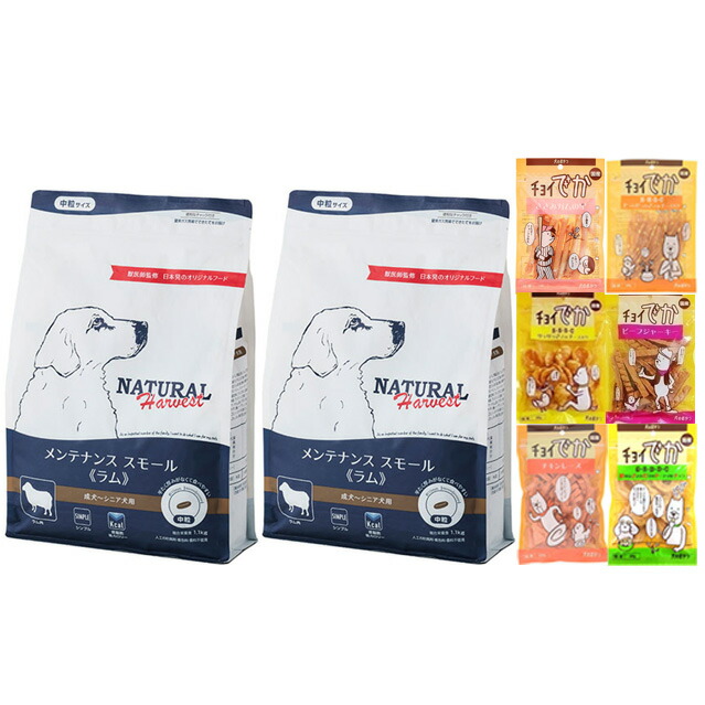 ナチュラルハーベスト メンテナンススモール ラム 1.1kg 2袋【おやつチョイあげプレゼント】
