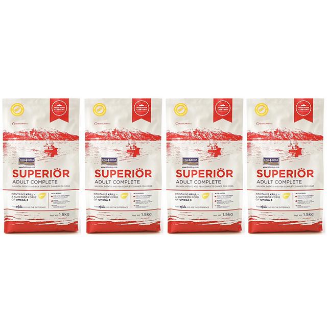フィッシュ4 ドッグ スーペリア アダルト 3kg（1.5kg×4）【正規品】