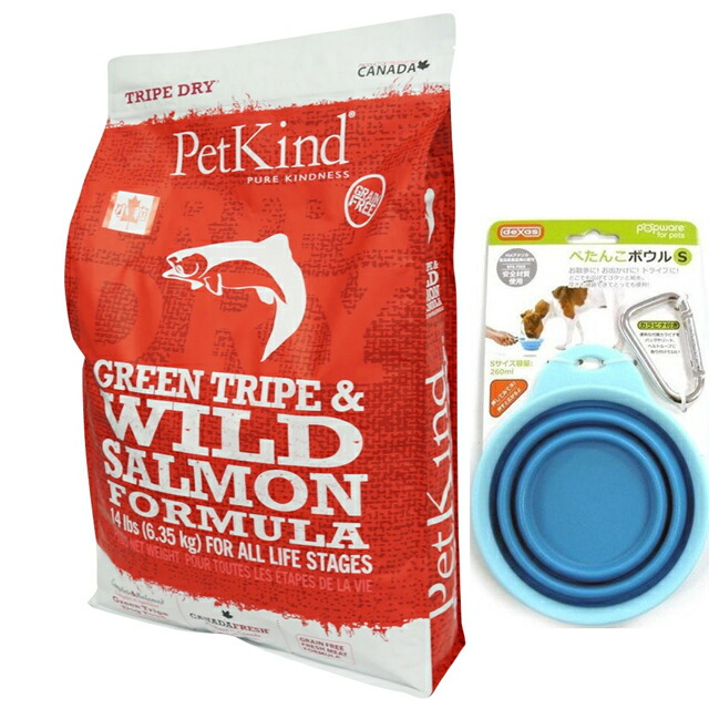 ペットカインド6.35kg グリーントライプ&サーモン普通粒