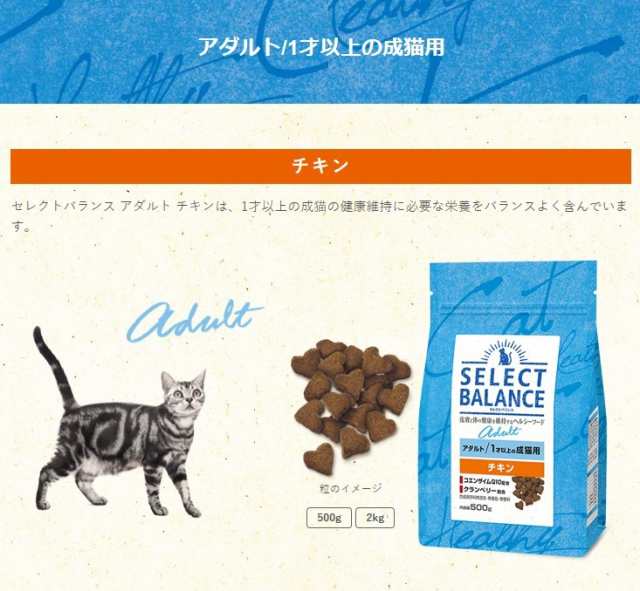 セレクトバランス グレインフリー スリムチキン 猫用 1.6kg×3