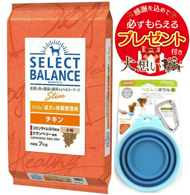 セレクトバランス スリム チキン 小粒 成犬 体重管理用 15kg
