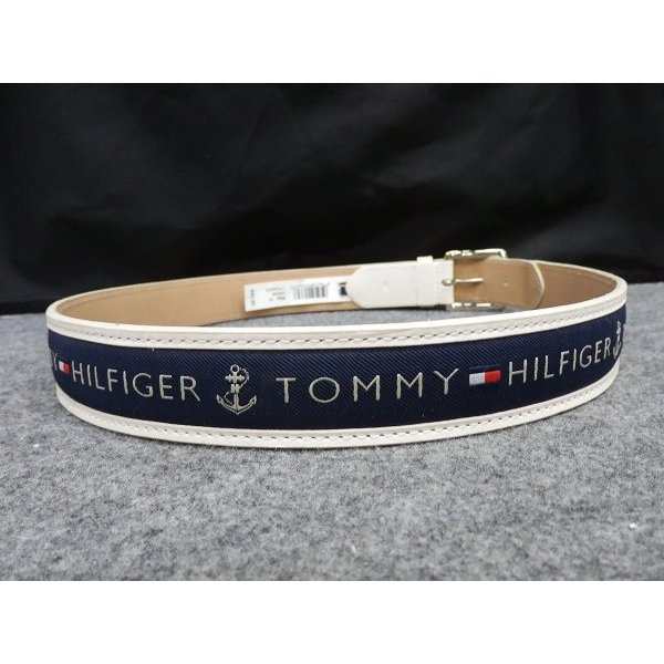 メンズベルト 人気ブランド トミーヒルフィガー TOMMY HILFIGER ホワイト系 本革 ロゴ カジュアルベルト 38mm USA直輸入モデル  トラッド の通販はau PAY マーケット - 悠久の旅人の店