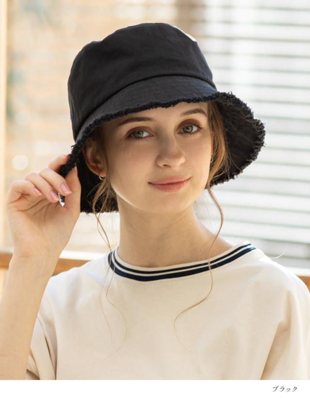 新品ジーフォアG/FOREレディースバケットハット　帽子 UVカット 遮光　白 楽天市場】撥水 UVカット ストラップ バケットハット レディース