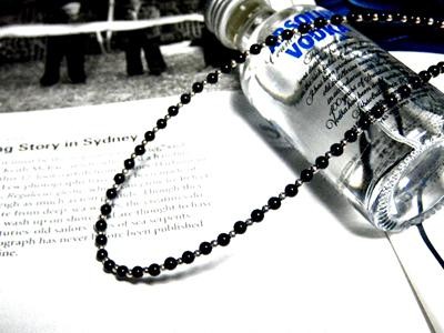 Silver&オニキス数珠連結チェーン【65cm】ネックレス オニキス チェーン パワーストーン メンズ レディース アクセサリー・・・　送料無料