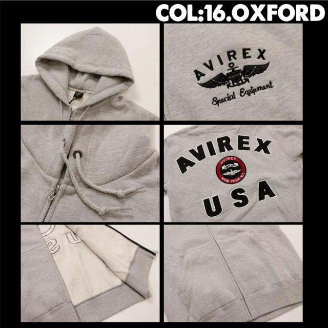 ◯ 人気！！ AVIREX アヴィレックス 長袖 ジップアップ パーカー サイズM オシャレ ブランドロゴデザイン 裏タグ 上野商会記載あり AVIREX アヴィレックス アビレックス 長袖 パーカー ジップ