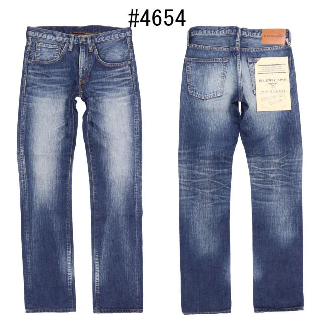 BLUEWAY ブルーウェイ M1928 ジーンズ タイト ストレート 13.5oz ヴィンテージ デニム  4450 4654 メンズ 日本製 綿100% こだわりジーンズ