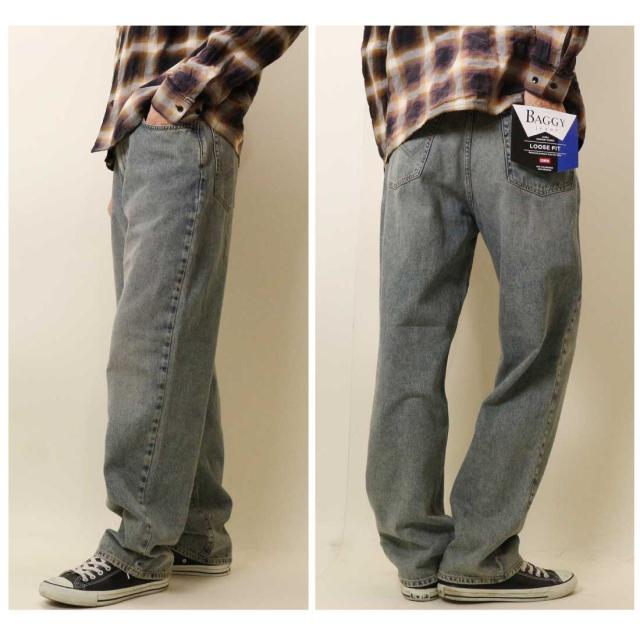 エドウィン EDWIN BAGGY ワイドパンツ デニム ジーンズ バギーパンツ E1560 ワイドストレート ストリート カジュアル メンズ エドウイン_3