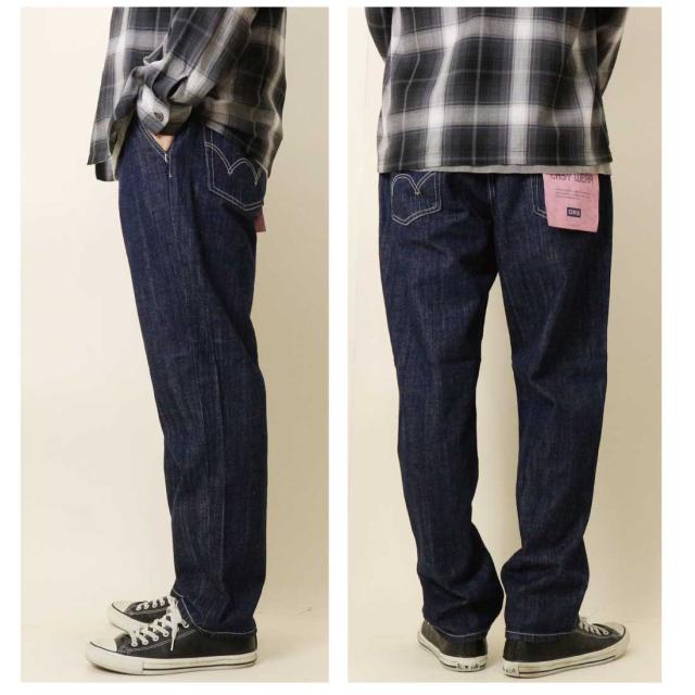 EDWIN エドウィン EEW01 レギュラーストレート デニム イージーパンツ EASY WEAR シャンブレー素材 バナナ繊維 メンズ カジュアル ボトムス_3